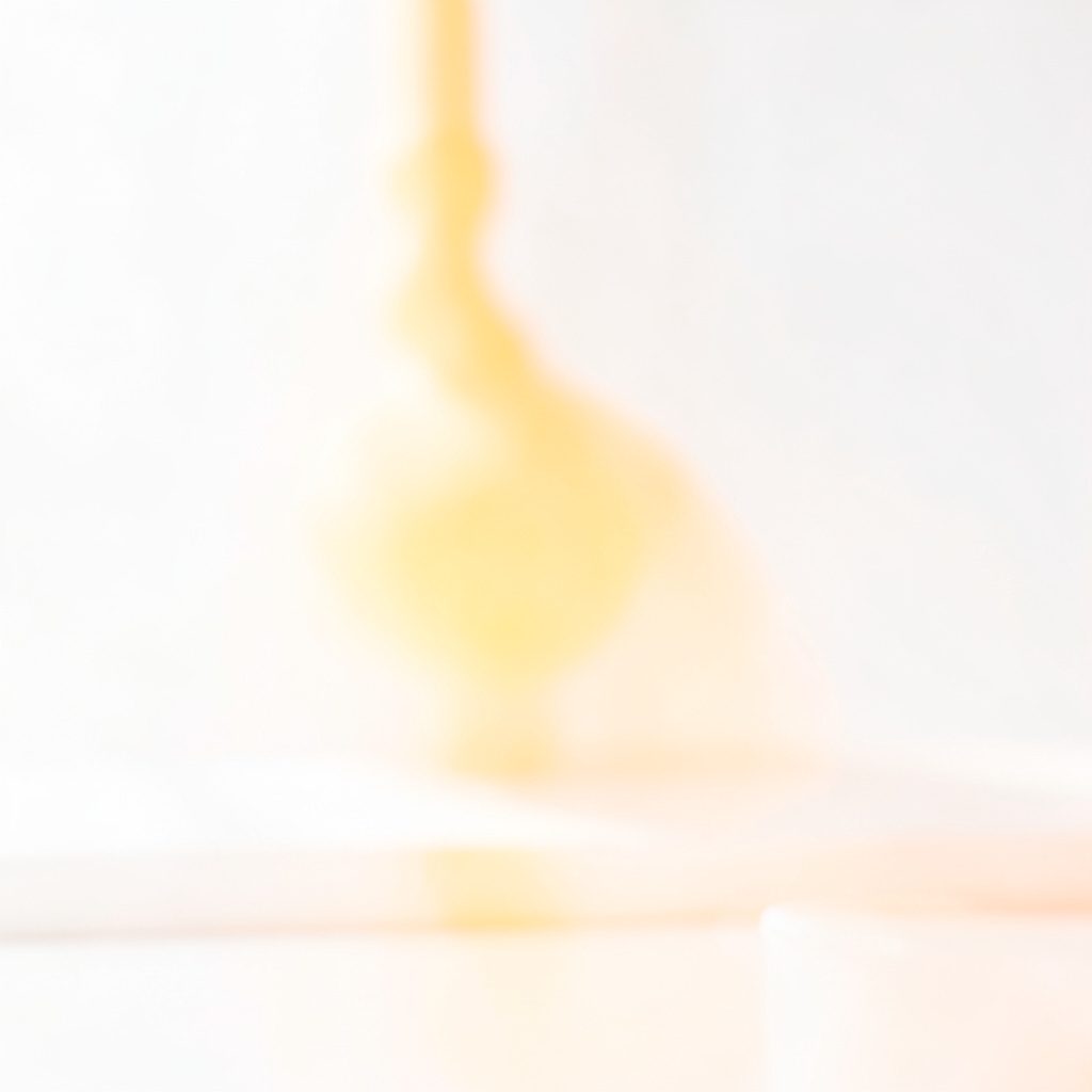 Bright, high-key graphic with soft gradient background in pale orange and white, conveying an airy and welcoming mood