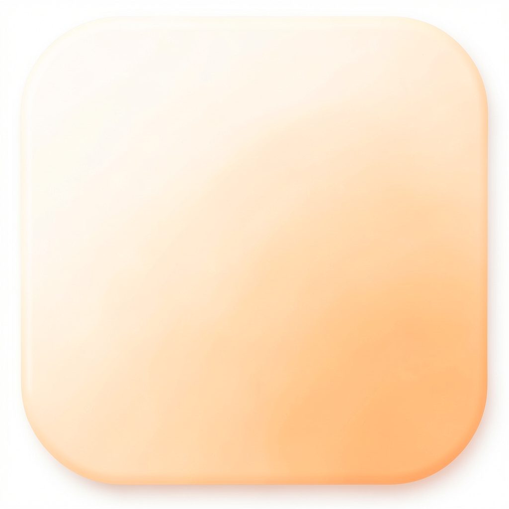 Bright high-key photograph of a softly glowing smartphone displaying a stylized follower-count icon in pale orange and white tones