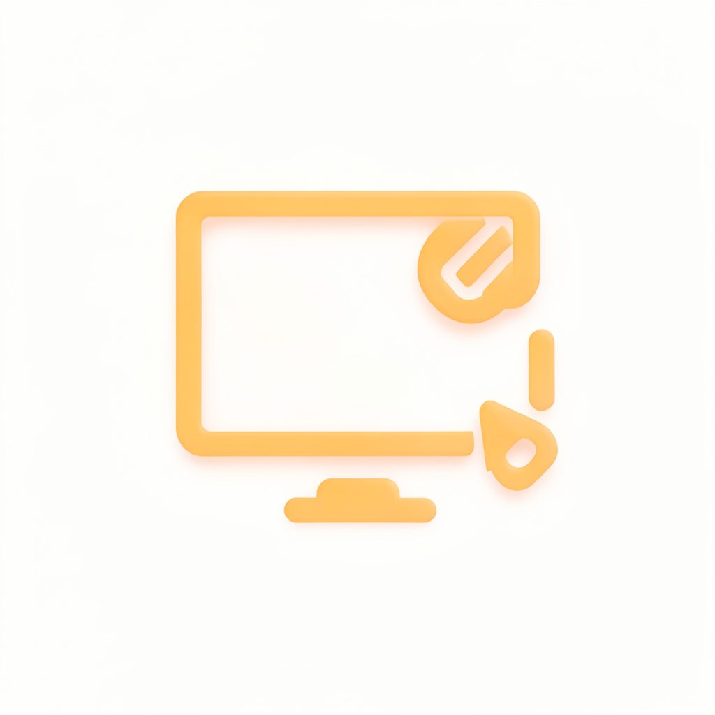 Flat icon illustration of overlapping app windows representing multitasking, in bright orange and white tones