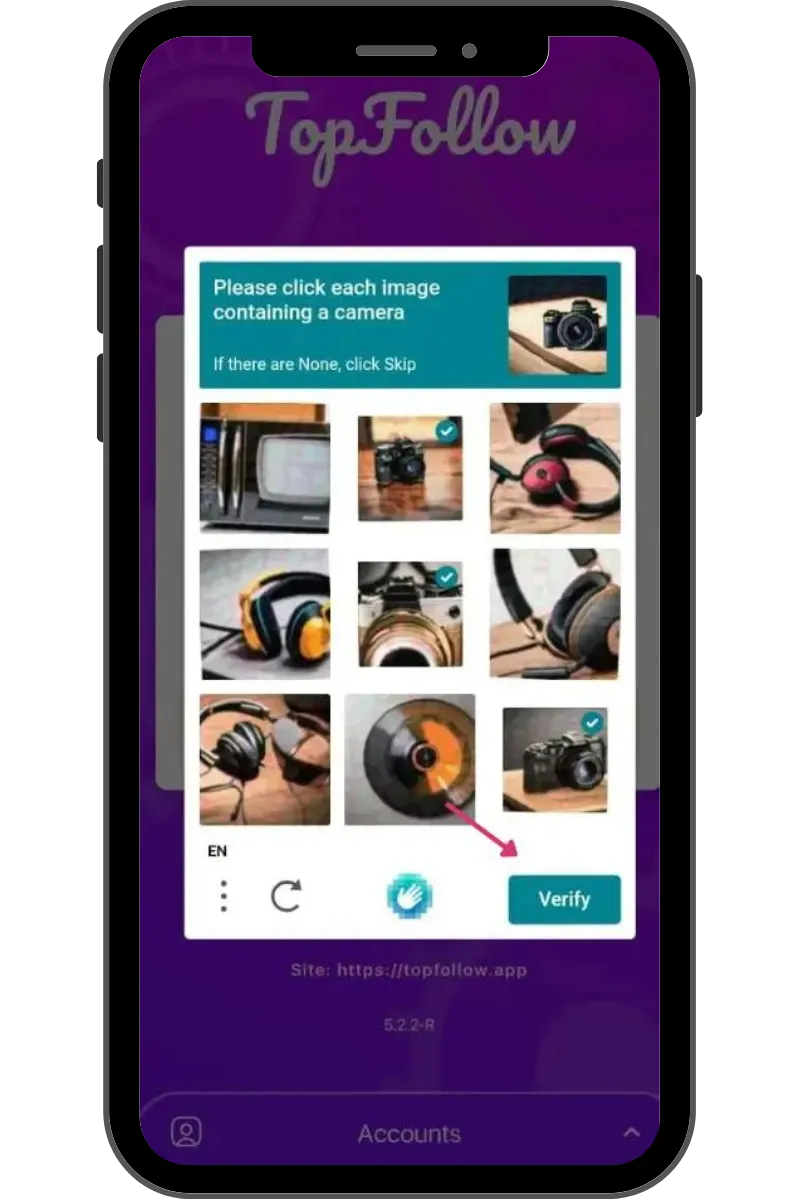 Vareify Captcha Using TopFollow